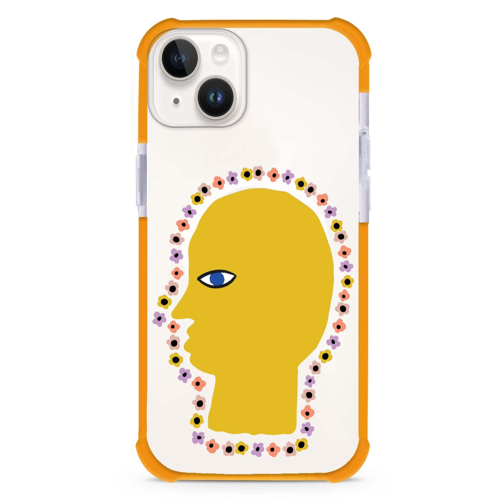 Floral Brain iPhone 15 Plus Magsafe 兼容超強防摔保護殼