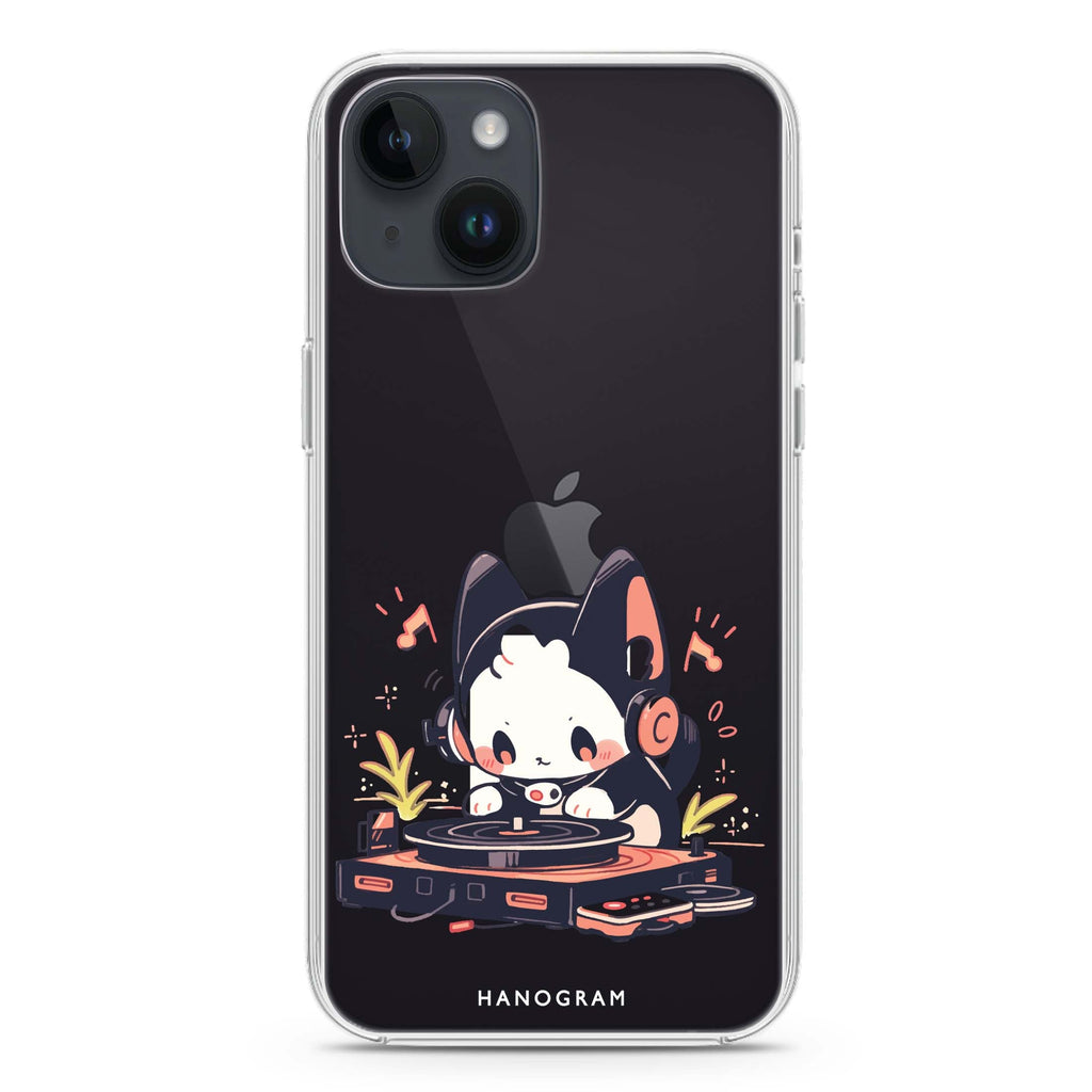 DJ Paws Play iPhone 14 Plus 水晶透明保護殼