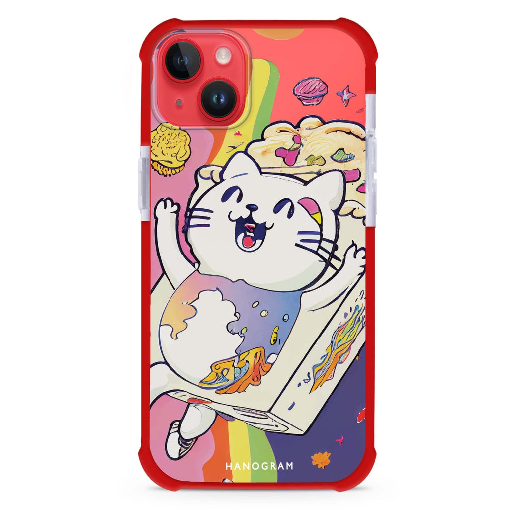 Rainbow Cat iPhone 15 Plus Magsafe 兼容超強防摔保護殼