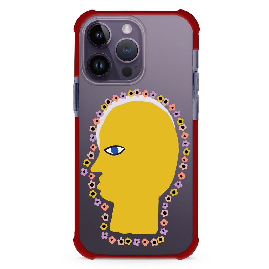 Floral Brain iPhone Magsafe 兼容超強防摔保護殼