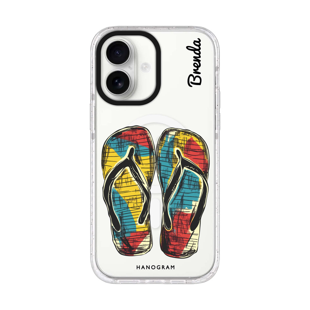 Sunny Steps iPhone 17 水晶透明保護殼正面展示