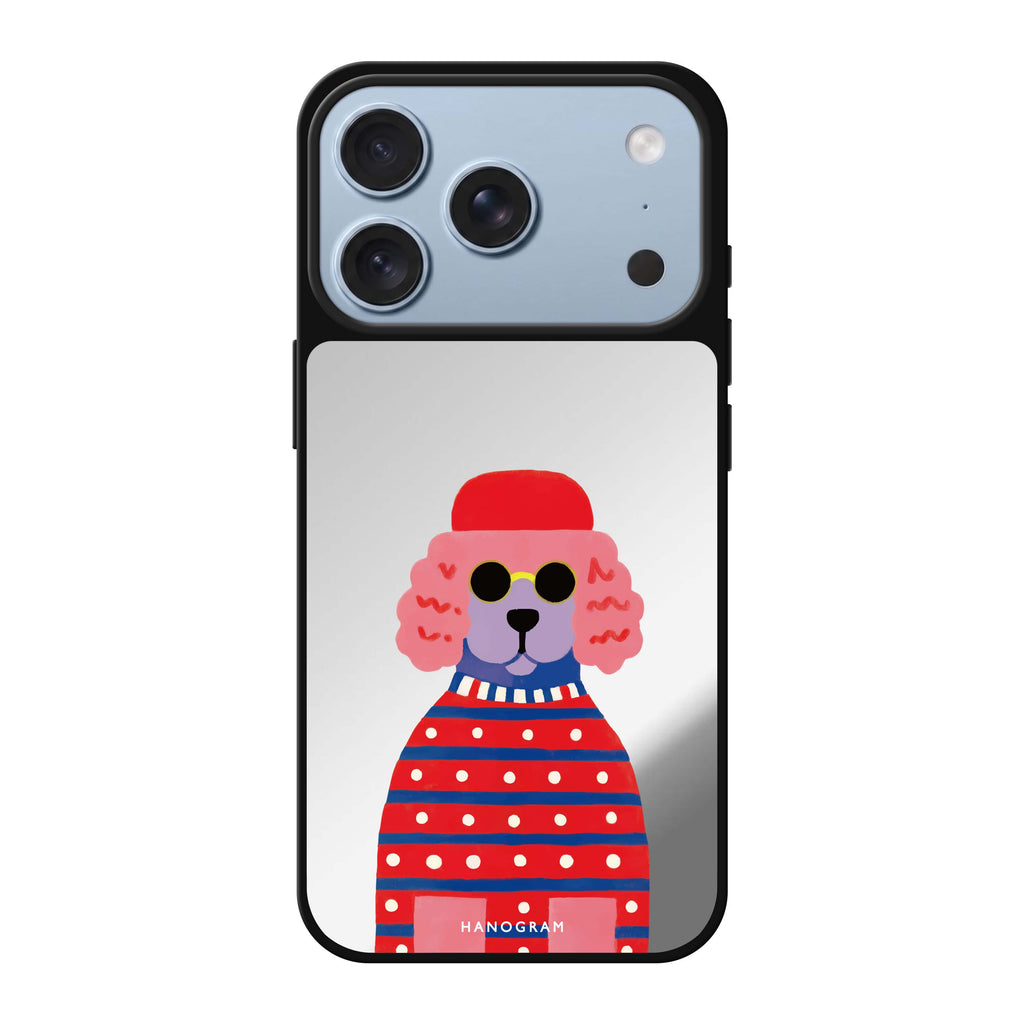 Groovy Poodle 鏡面手機殼