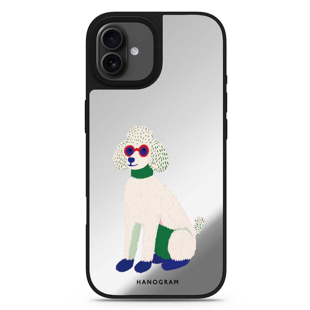 Peace & Poodle iPhone 17 鏡面手機殼 主圖設計