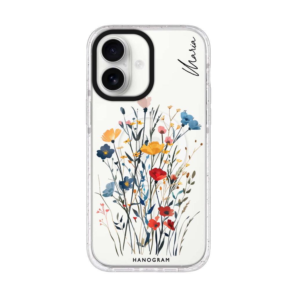 Garden Grace iPhone 17 水晶透明保護殼正面展示