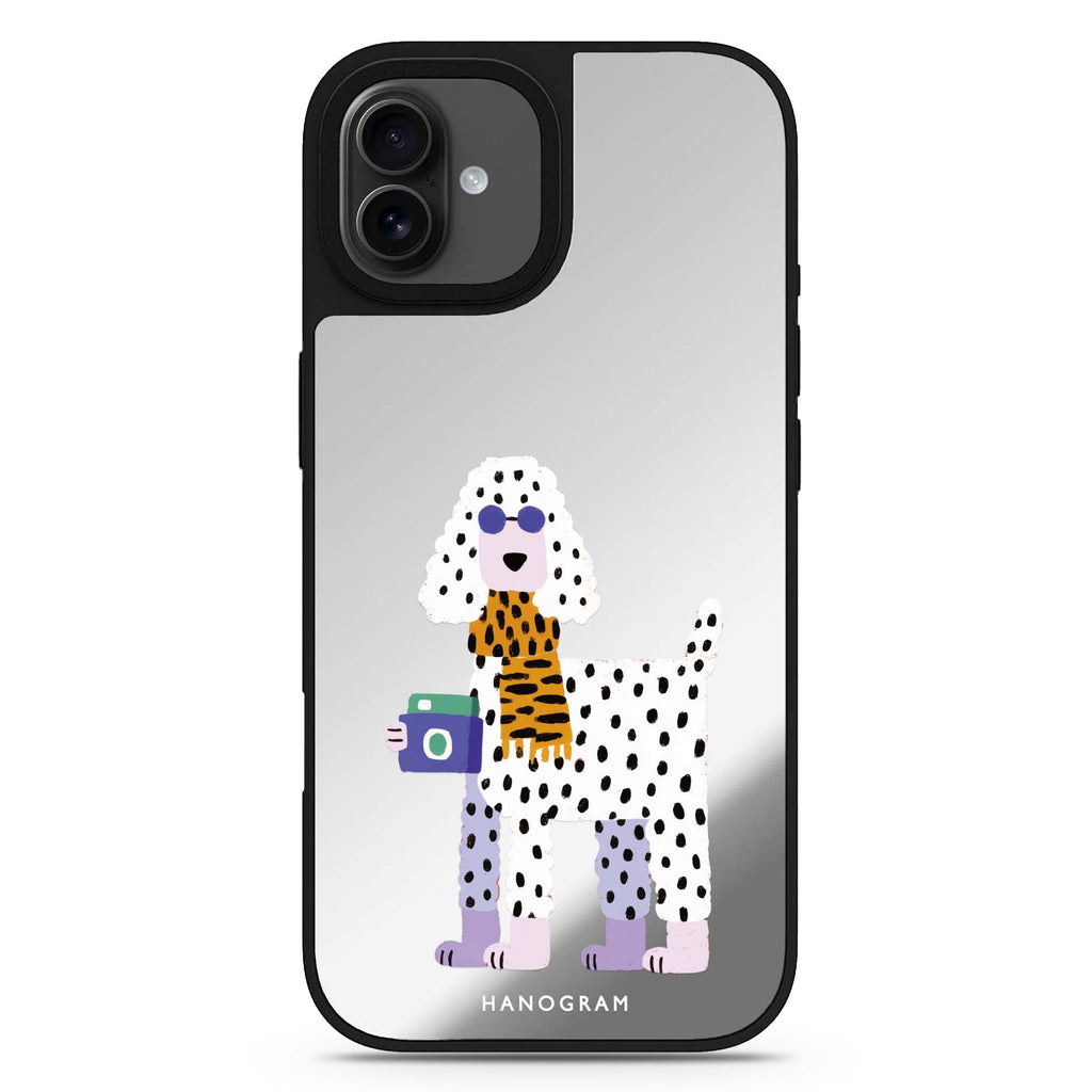 Shutter Pup iPhone 17 狗狗鏡面手機殼 主圖設計