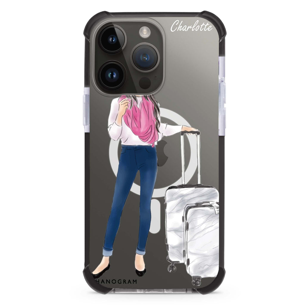 Travel girl II iPhone Magsafe 兼容超強防摔保護殼