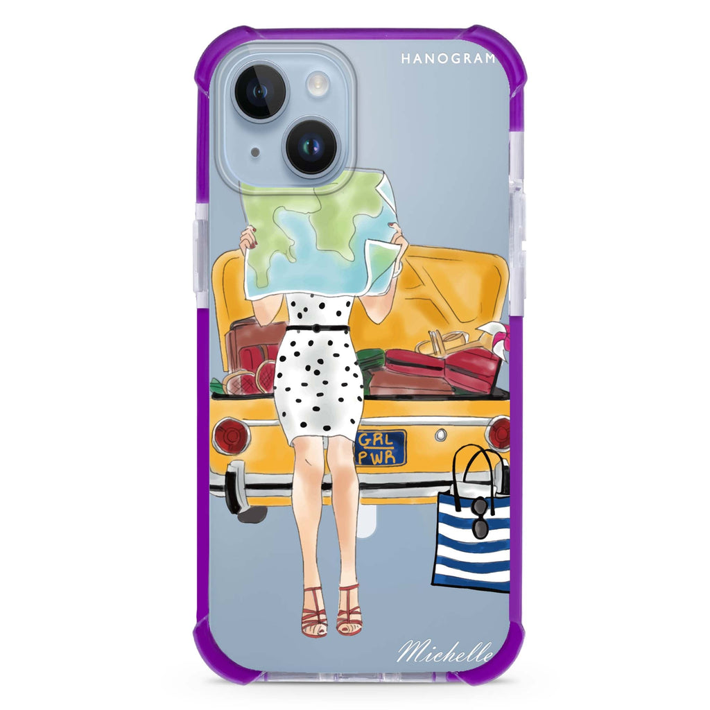 Travel girl III iPhone 15 Plus Magsafe 兼容超強防摔保護殼