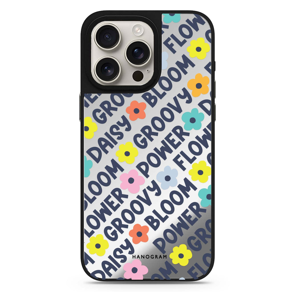 Groovy Flower 鏡面手機殼