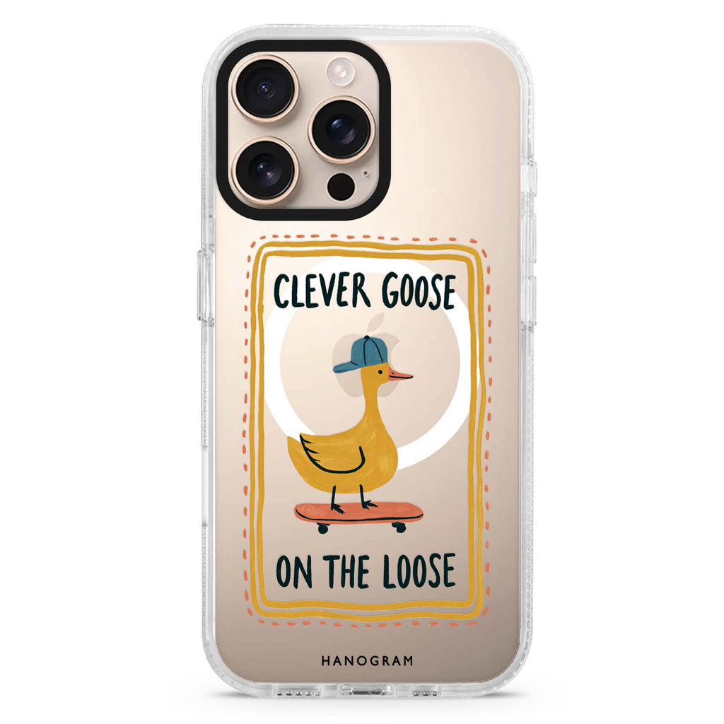 Goose on the Roll Magsafe 兼容水晶透明保護殼
