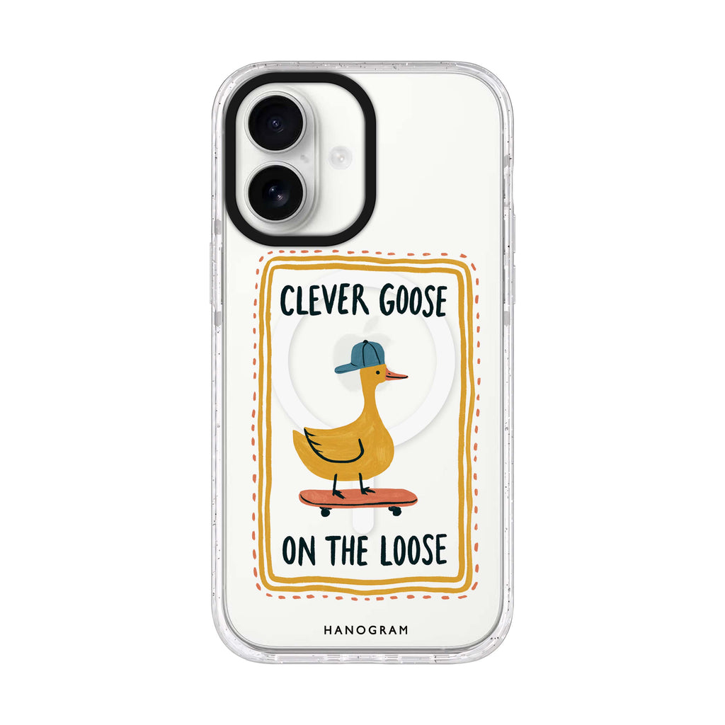 Goose on the Roll 水晶透明保護殼