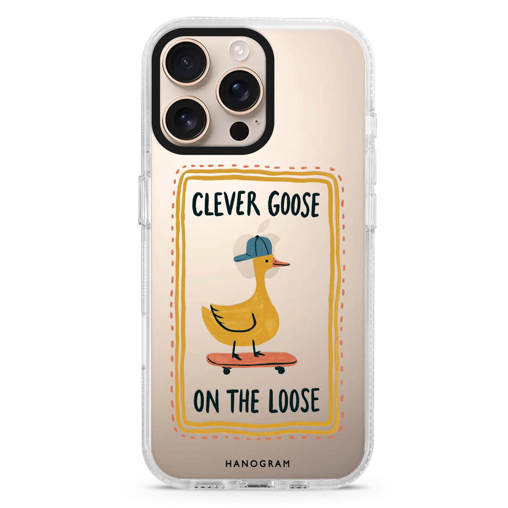 Goose on the Roll 水晶透明保護殼