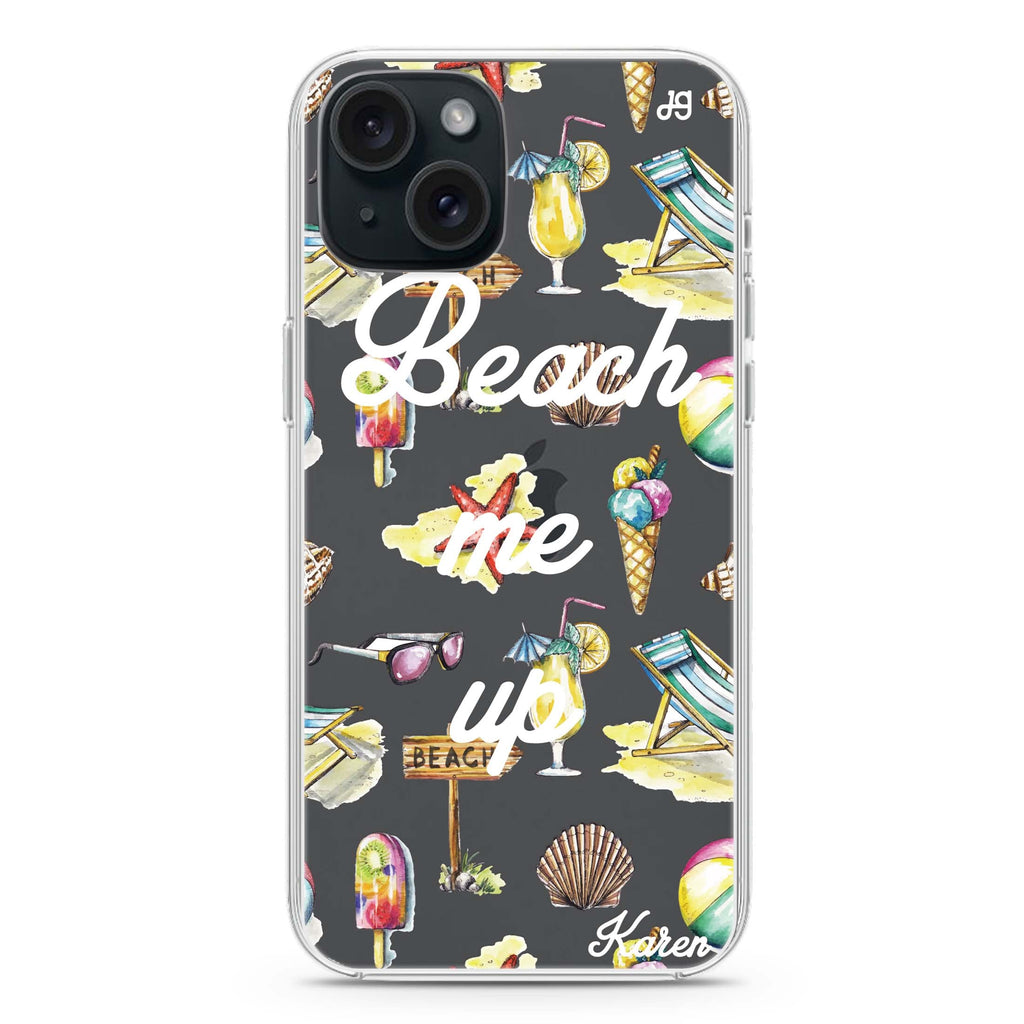 Beach me up iPhone 15 plus 水晶透明保護殼