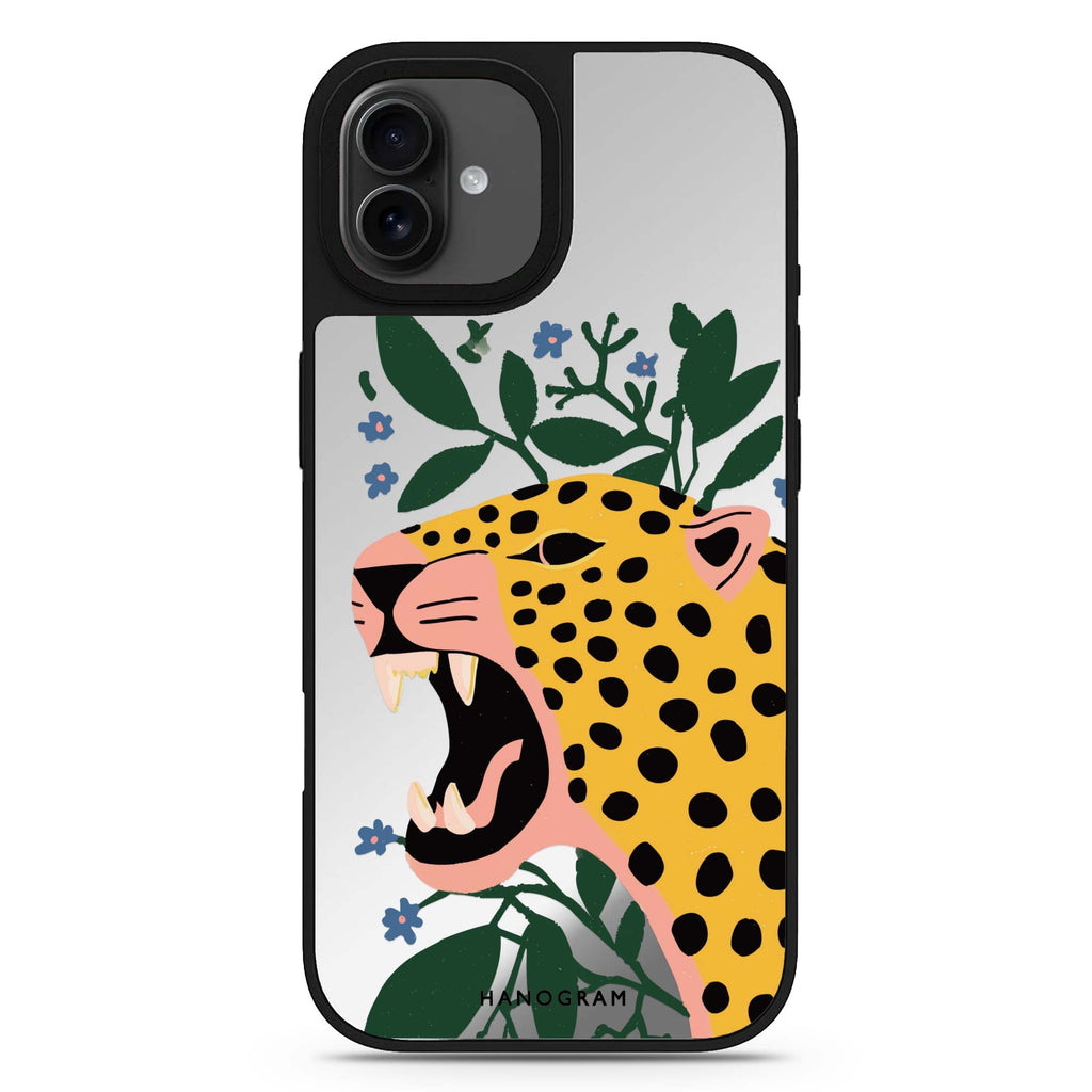 Checkmate Leopard iPhone 17 動物紋鏡面手機殼 主圖設計