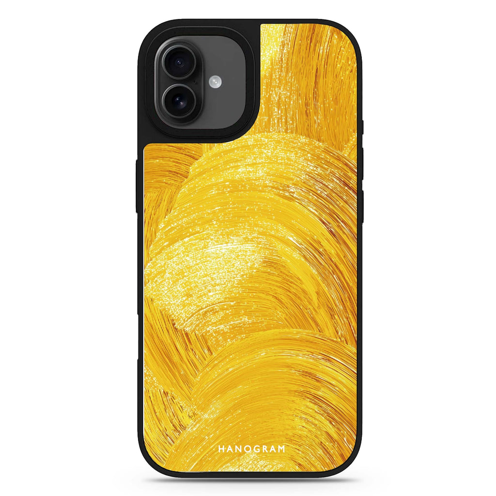 Golden Strokes iPhone 17 色彩設計鏡面手機殼 主圖設計