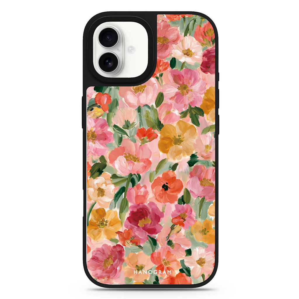 Peach Petal Impasto 鏡面手機殼