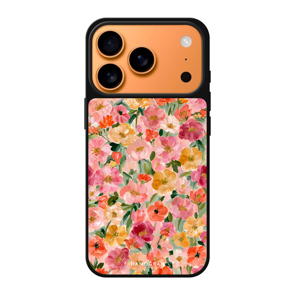 Peach Petal Impasto 鏡面手機殼