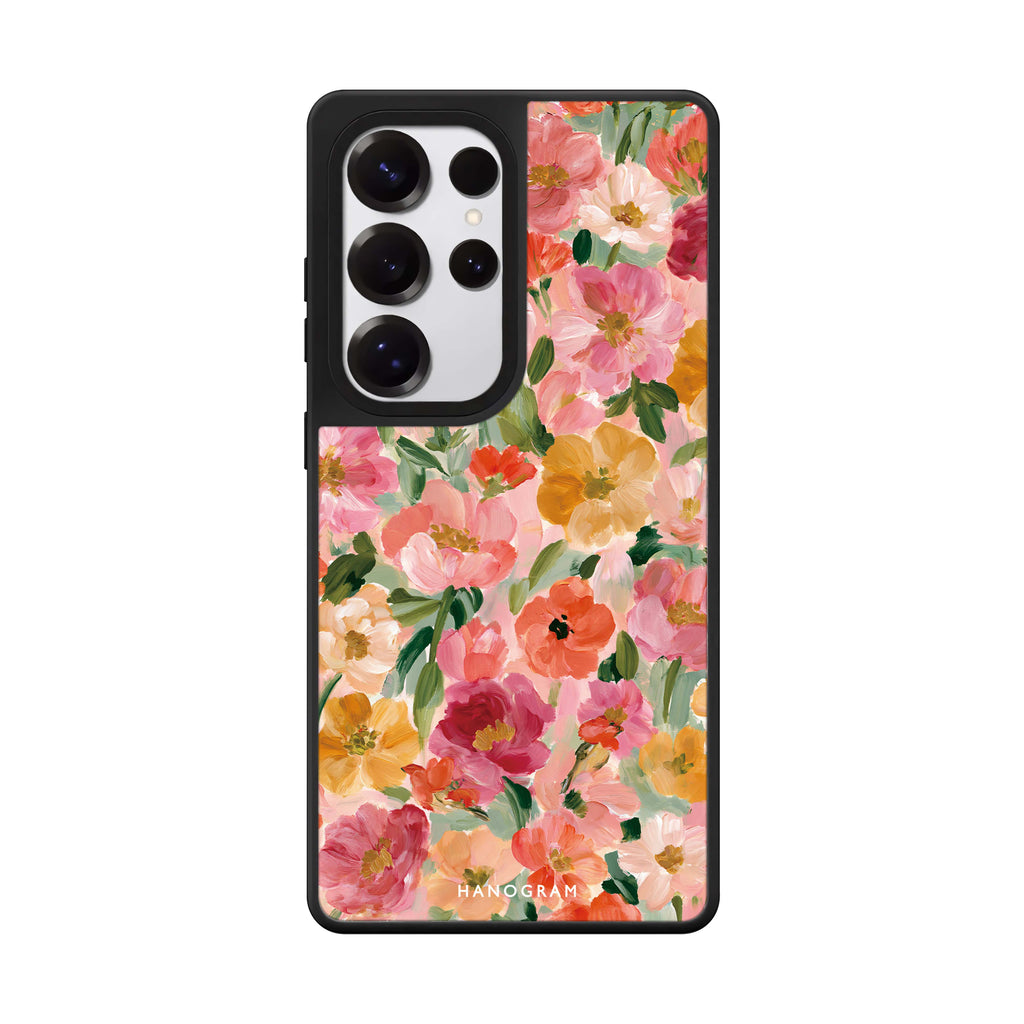 Peach Petal Impasto Samsung Galaxy 鏡面手機殼