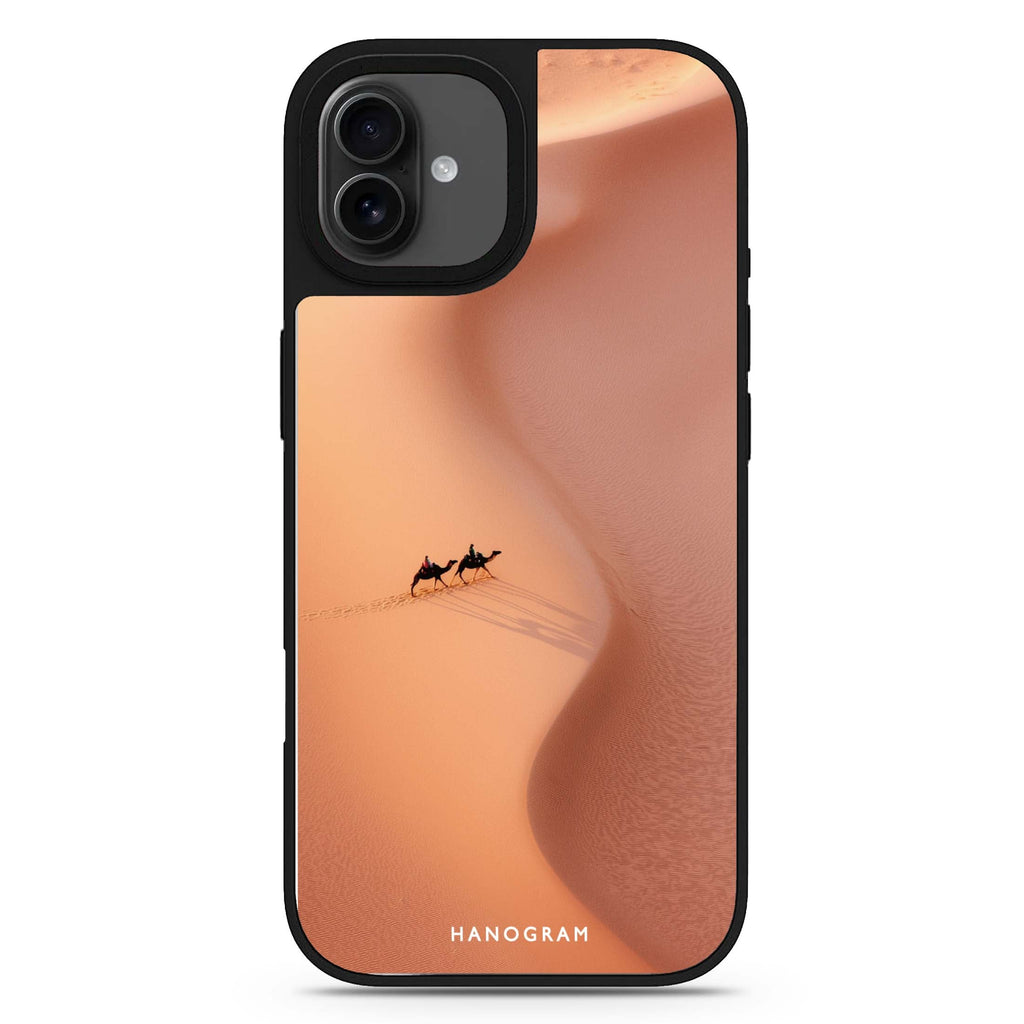 Journey Across Sand iPhone 17 夏日海灘鏡面手機殼 主圖設計