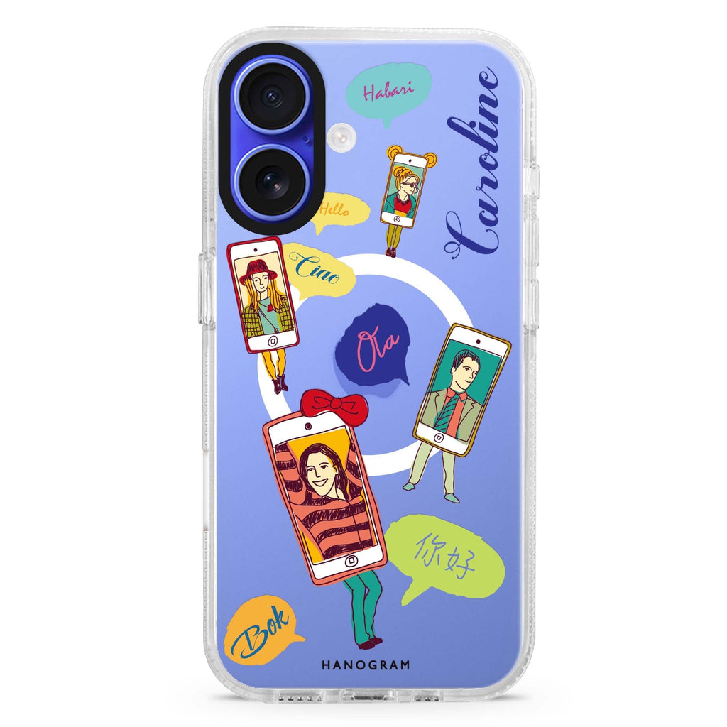 Phone Call Magsafe 兼容水晶透明保護殼