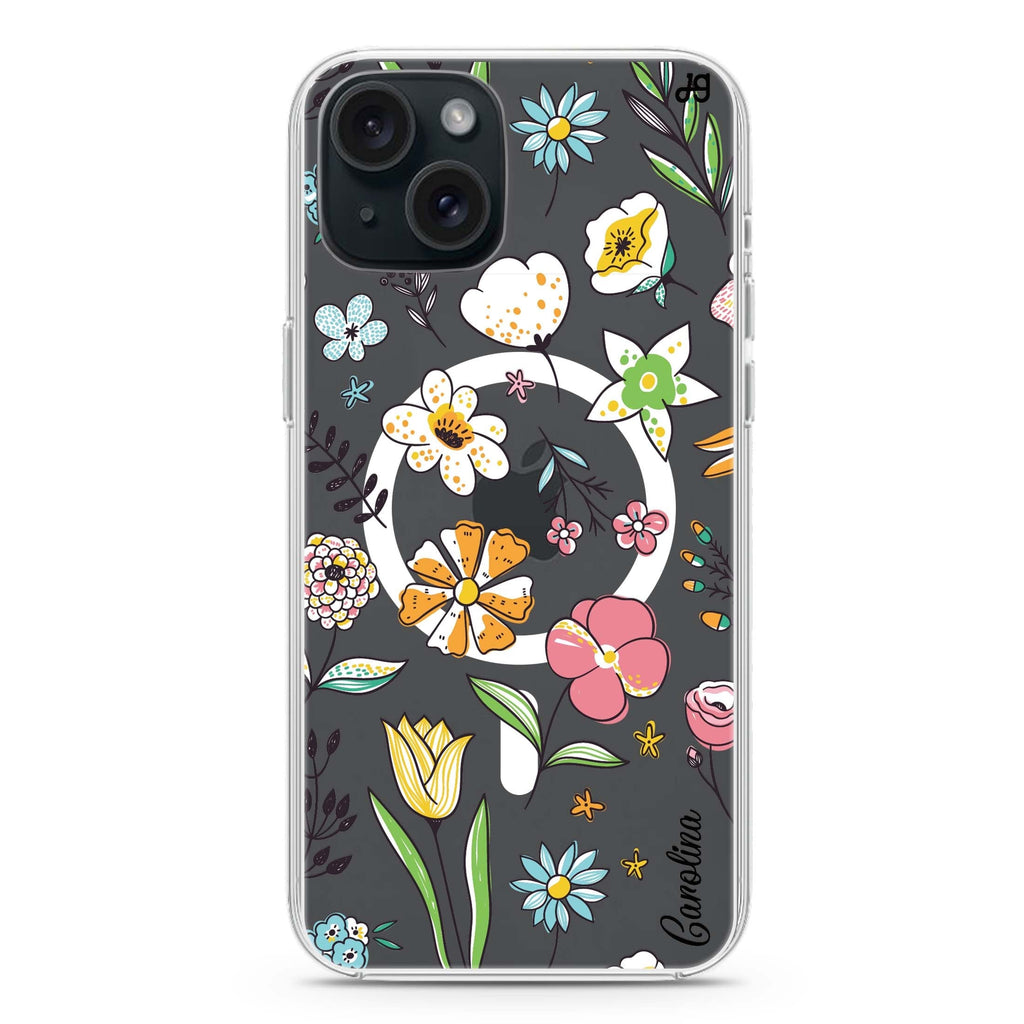 Spring Moment iPhone 15 Plus Magsafe 兼容水晶透明保護殼