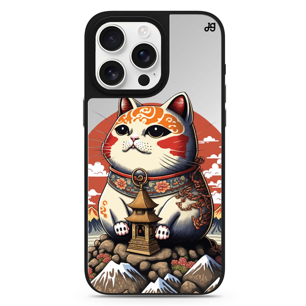 Cat with Fuji Mountain 鏡面手機殼