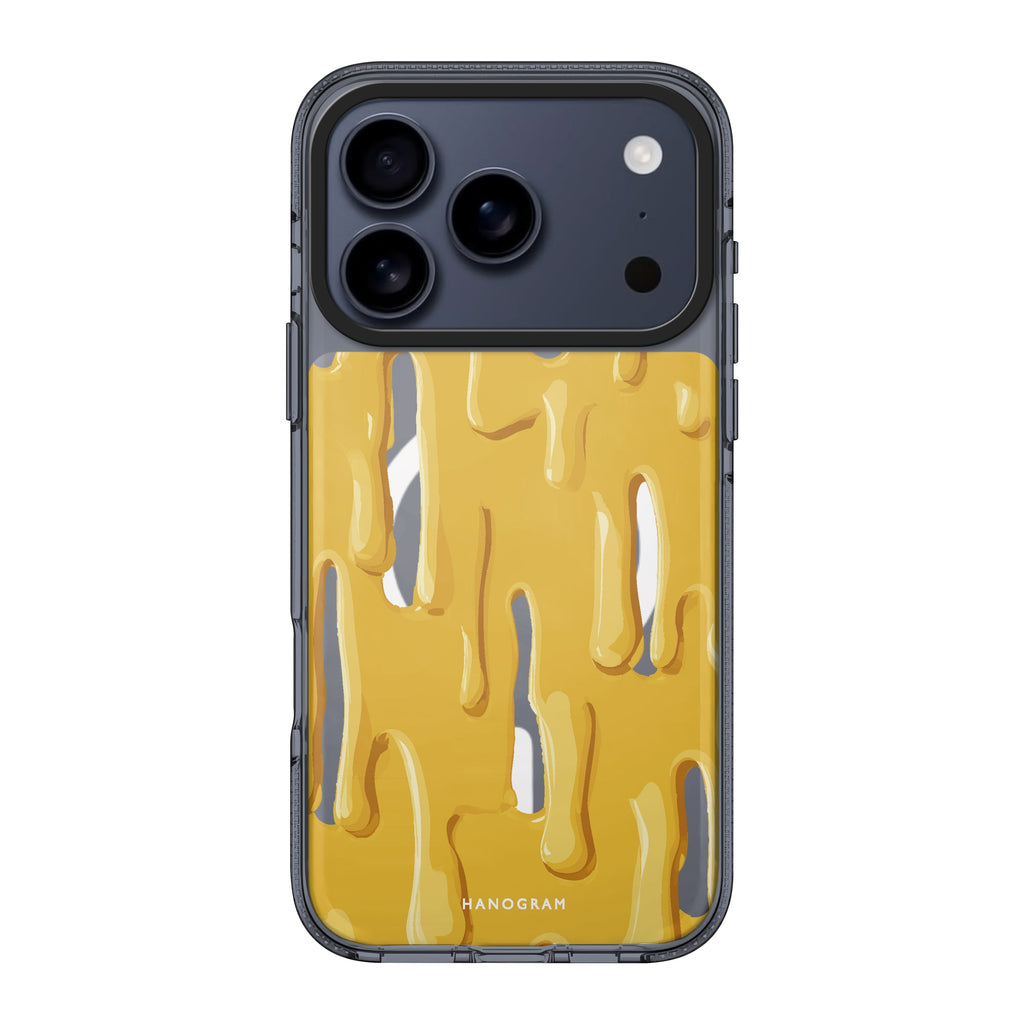 Peanut Butter Drizzle iPhone 17 Pro Max MagSafe 水晶透明保護殼 美食圖案設計 圖1