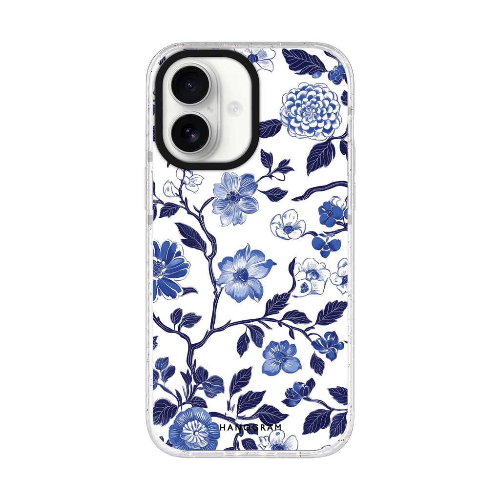 Dynasty Blue iPhone 17 水晶透明保護殼正面展示