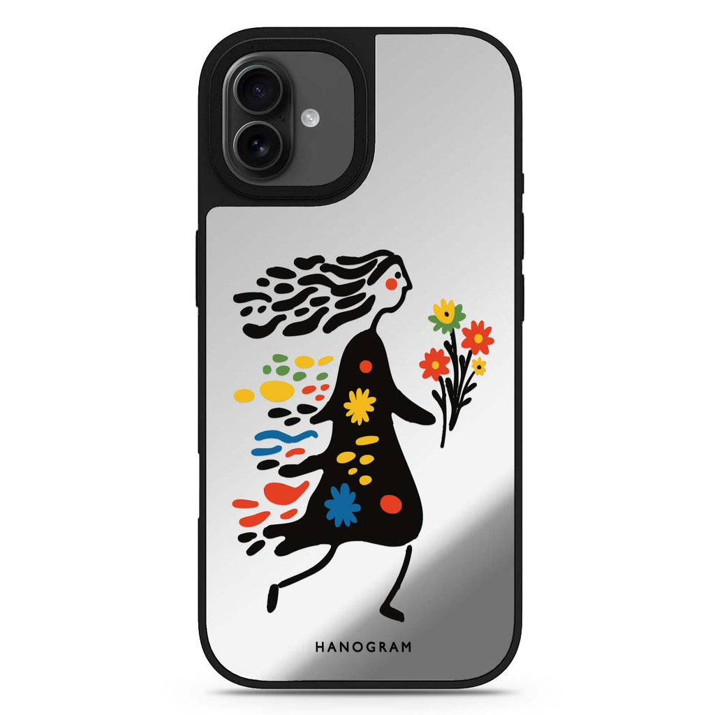 Chasing Blooms iPhone 17 花卉鏡面手機殼 主圖設計