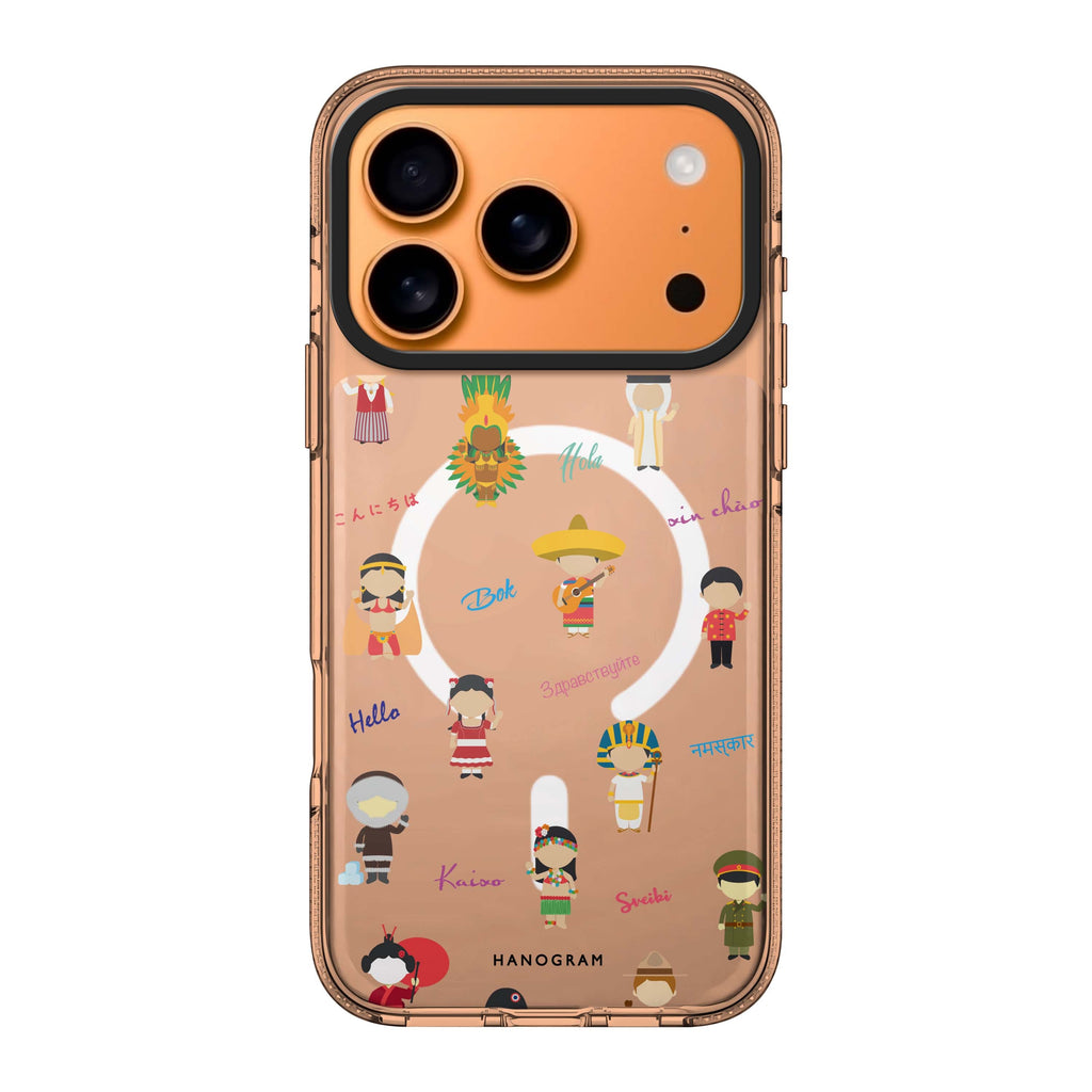 Culture People iPhone 17 Pro Max MagSafe 水晶透明保護殼 人像插畫設計 圖1