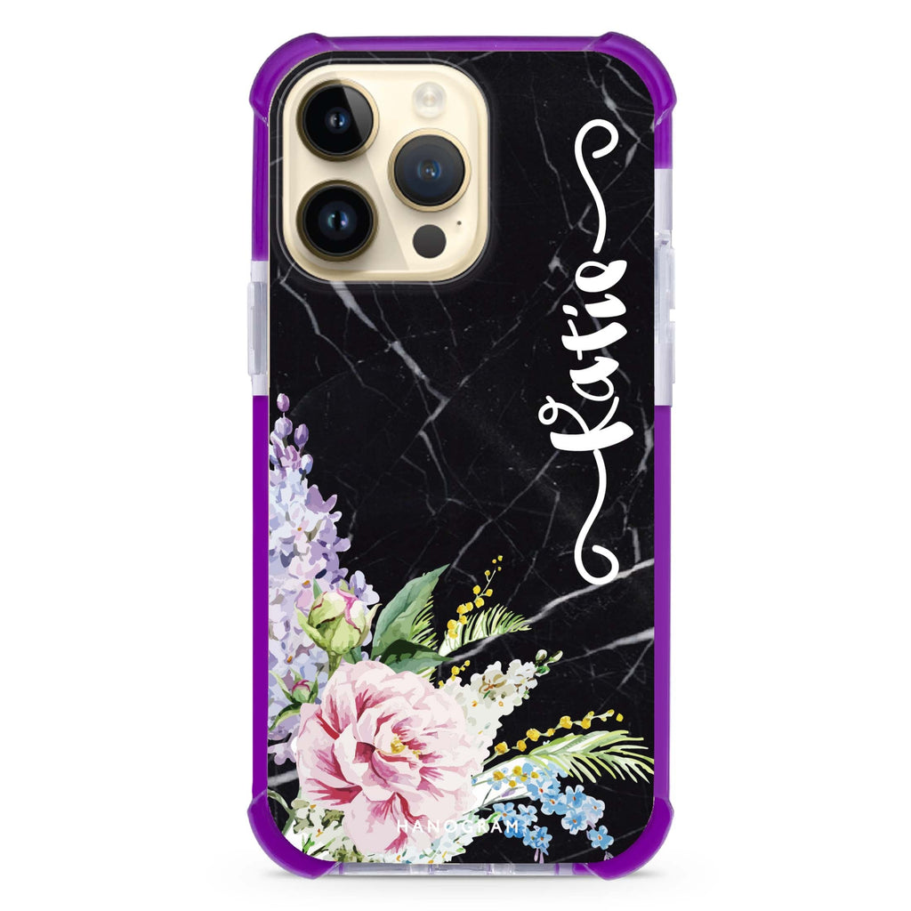 Floral and Bunny iPhone Magsafe 兼容超強防摔保護殼