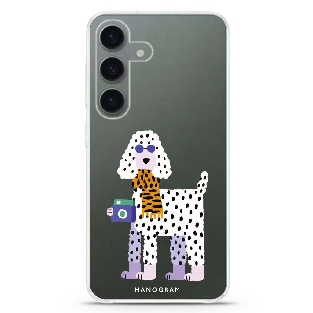 Shutter Pup Samsung Galaxy S26/S25/S24 水晶透明保護殼正面展示