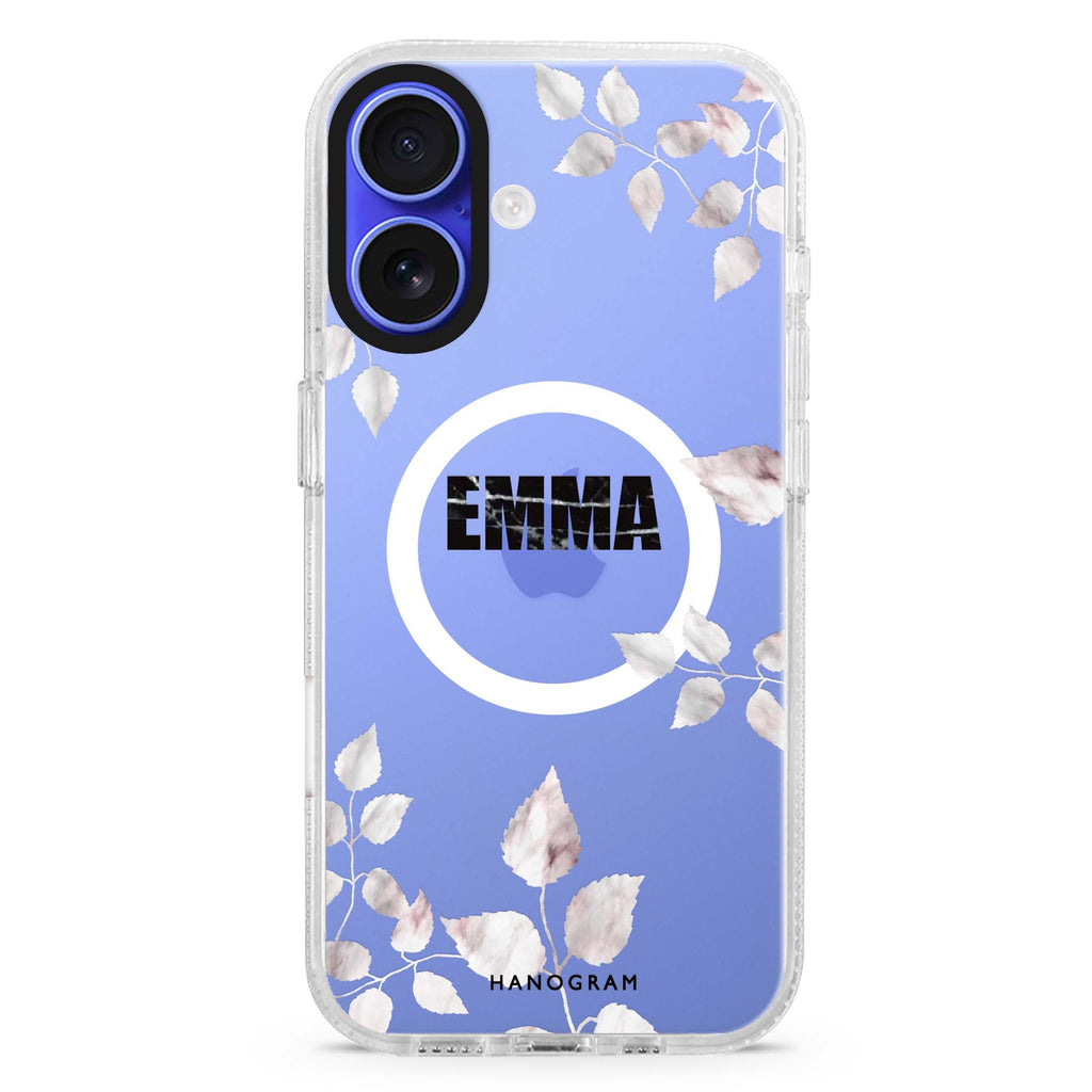 Life Simple Floral Magsafe 兼容水晶透明保護殼