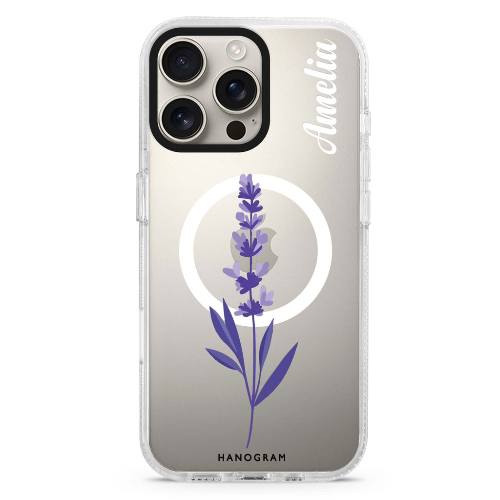Lavender Form Magsafe 兼容水晶透明保護殼