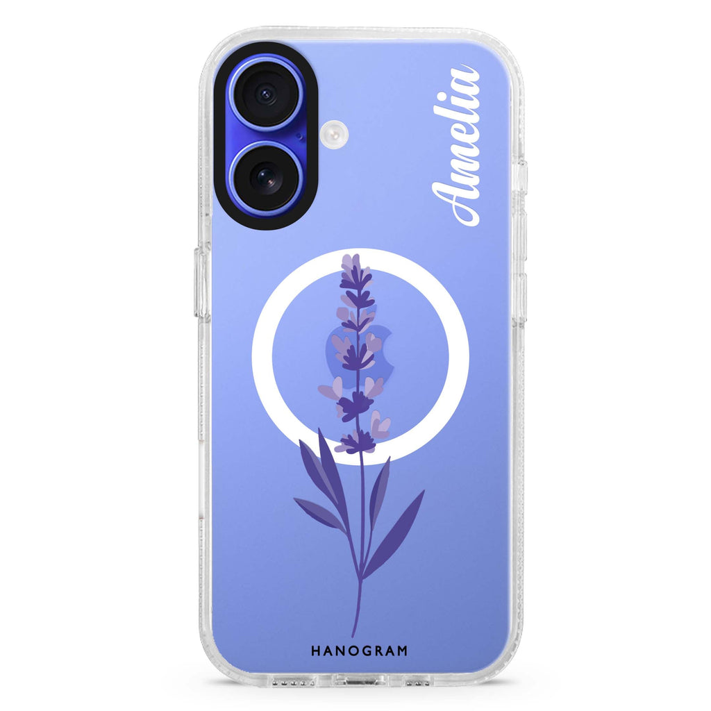 Lavender Form Magsafe 兼容水晶透明保護殼