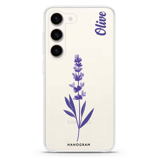 Lavender Form Samsung Galaxy 水晶透明保護殼