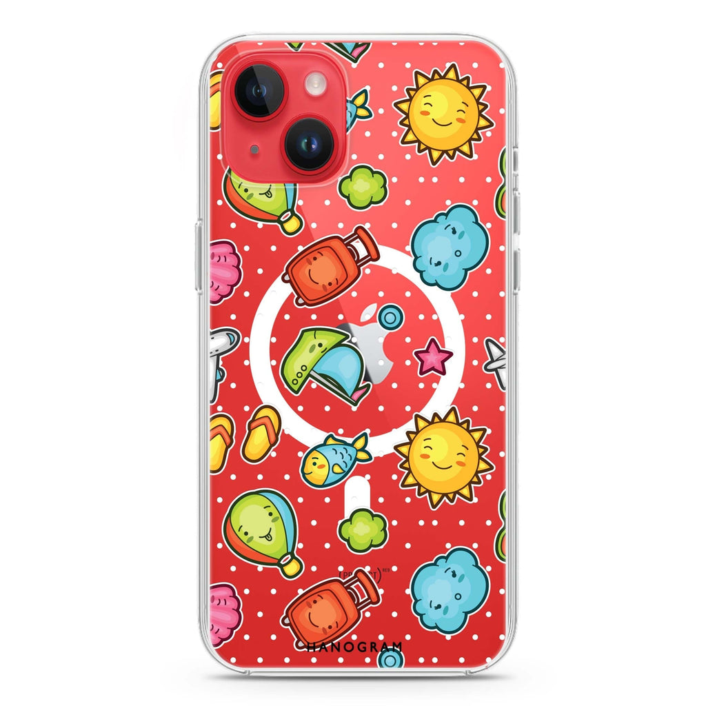 Animagic Adorables iPhone 14 Plus Magsafe 兼容水晶透明保護殼