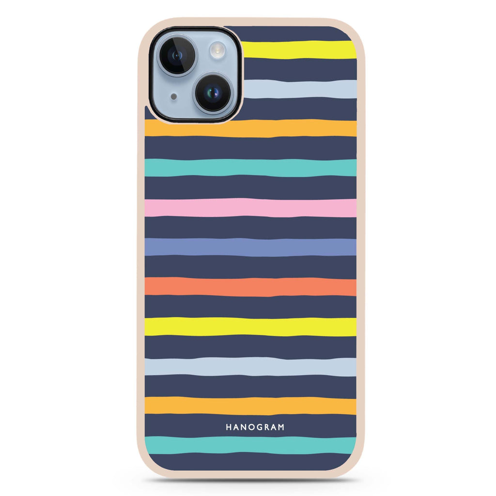 Rainbow Line iPhone 15 Plus 防衝擊保護殼