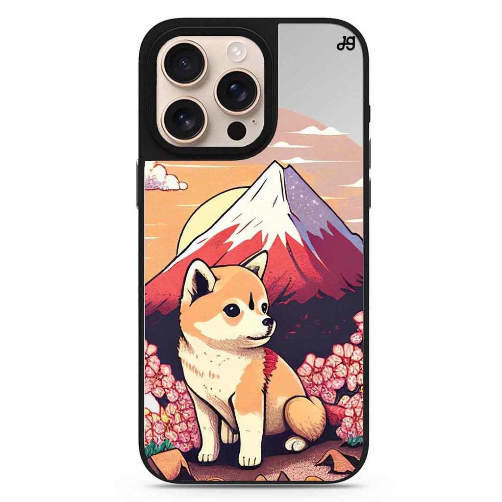 Shiba Inu & Fuji Mountain 鏡面手機殼