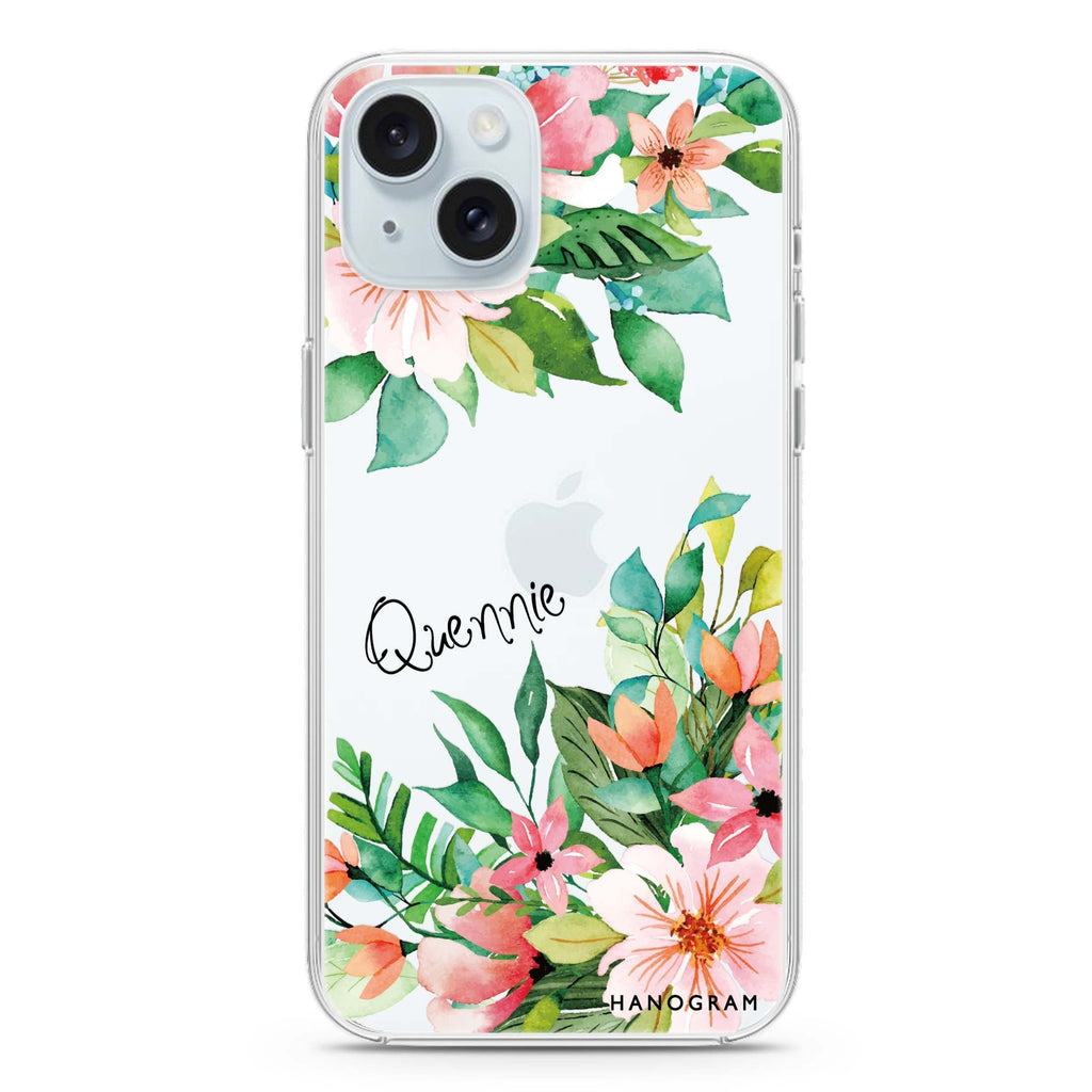 Flower Inspiration iPhone 15 水晶透明保護殼
