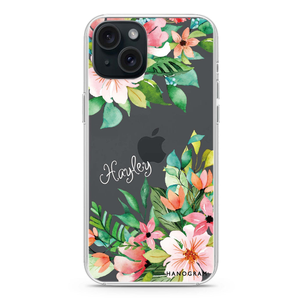 Flower Inspiration iPhone 15 plus 水晶透明保護殼
