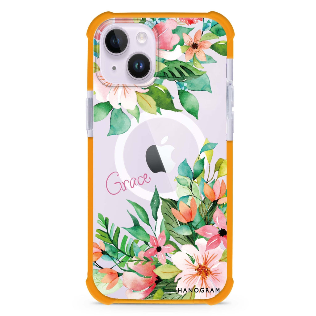 Flower Inspiration iPhone 15 Plus Magsafe 兼容超強防摔保護殼