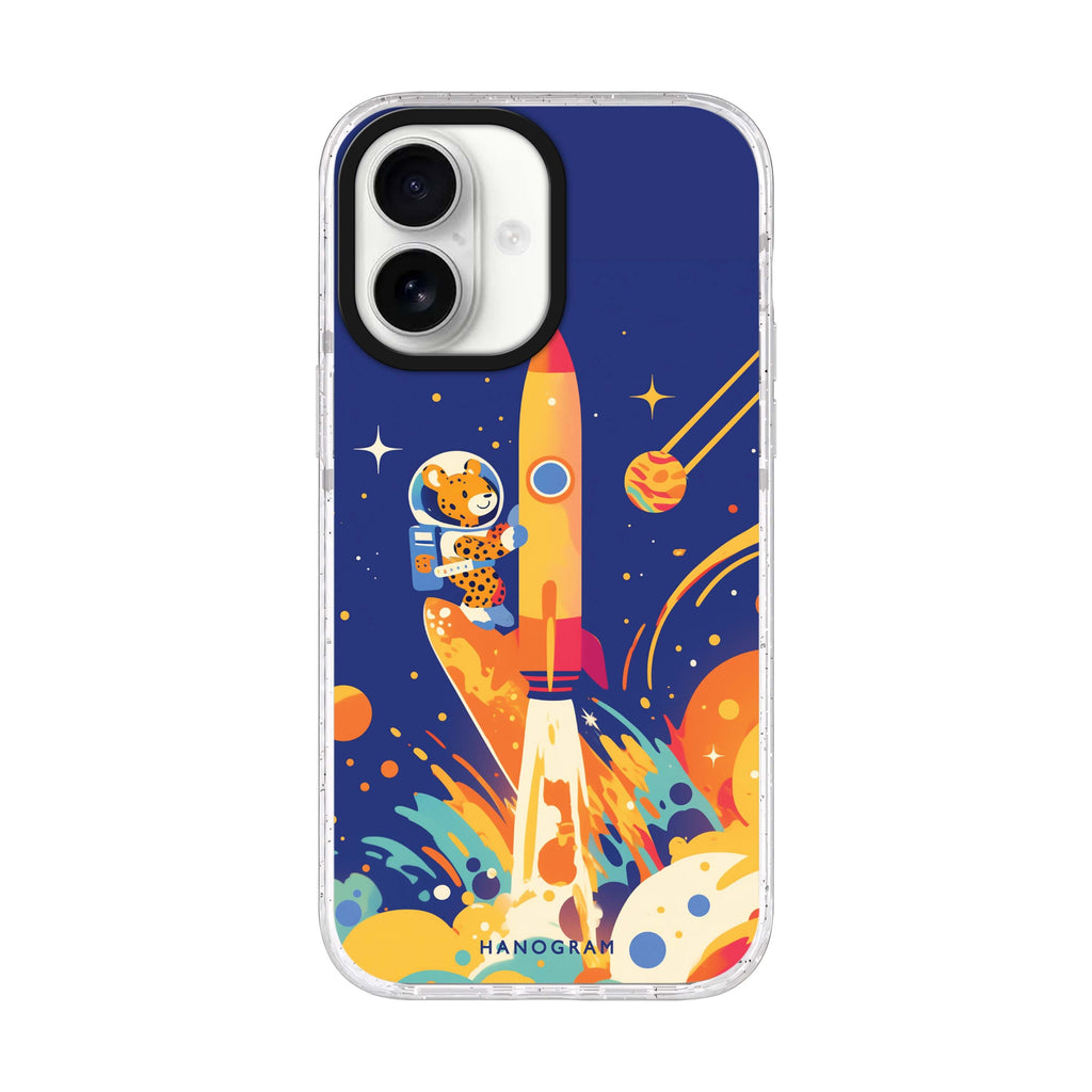 Surfing the Stars iPhone 17 水晶透明保護殼正面展示