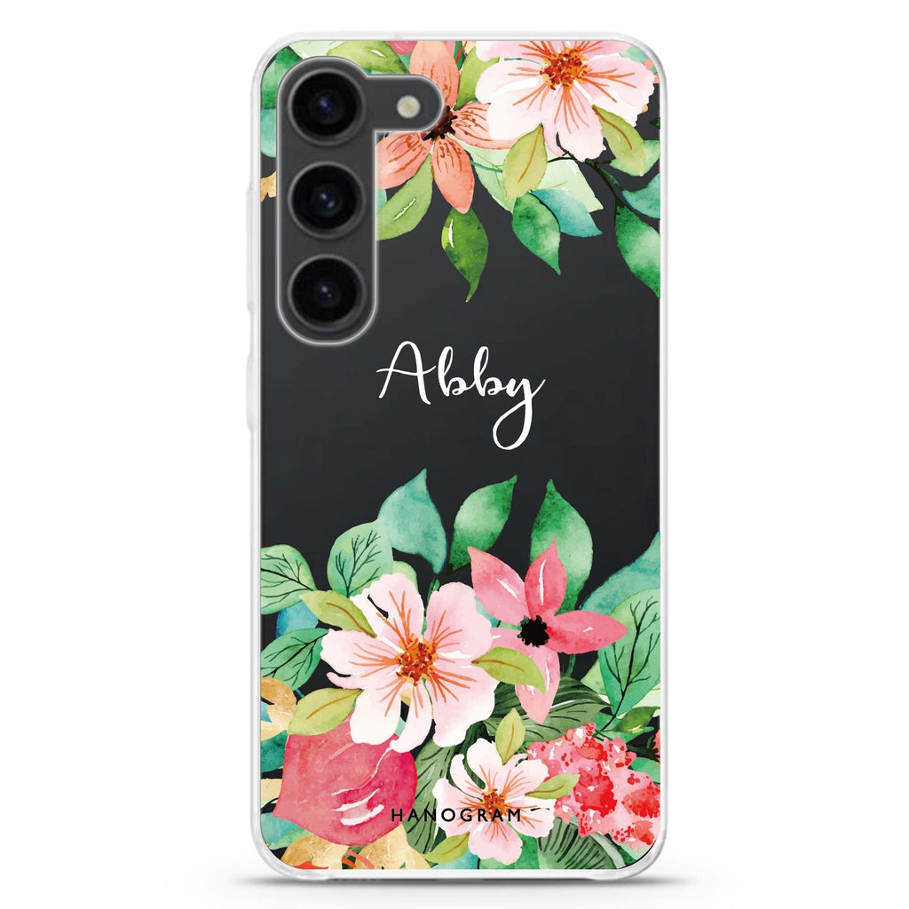 Floral Life Samsung Galaxy 水晶透明保護殼