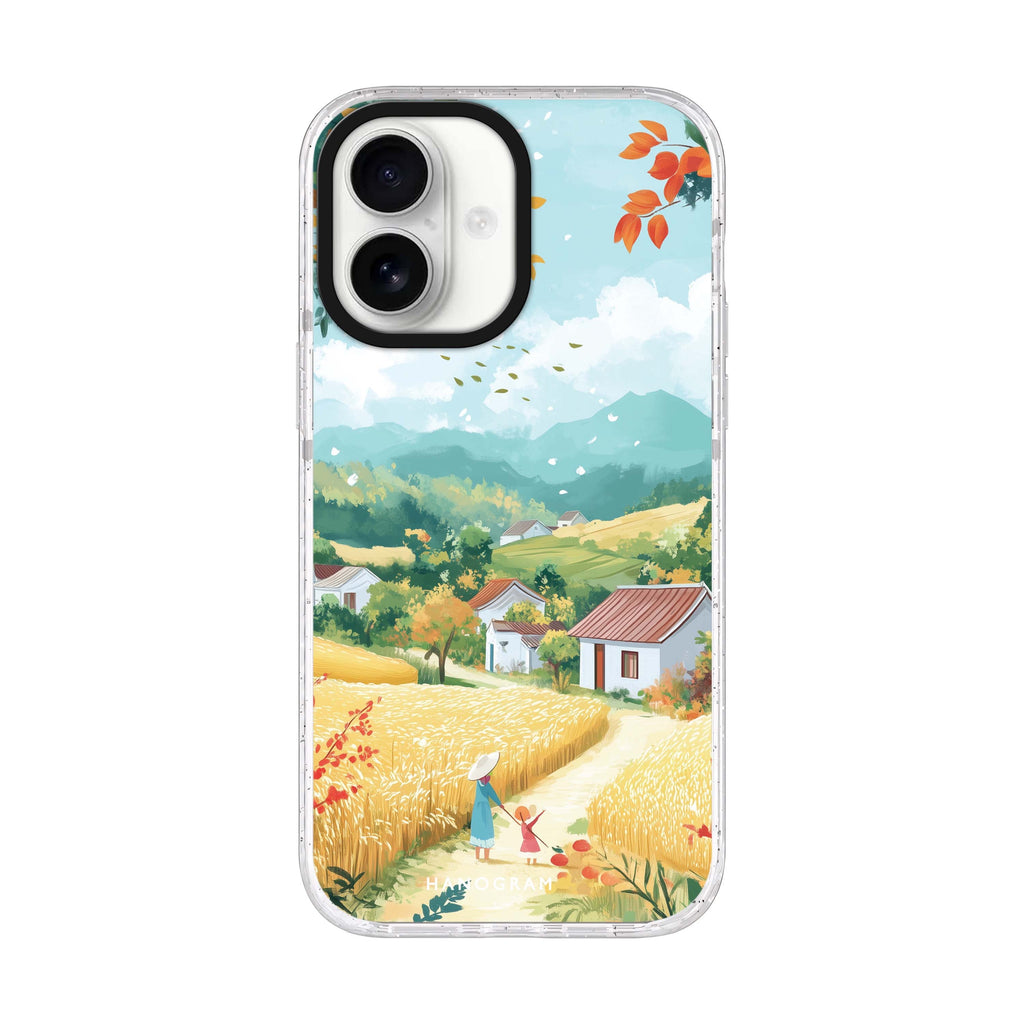 Crisp Harvest iPhone 17 水晶透明保護殼正面展示