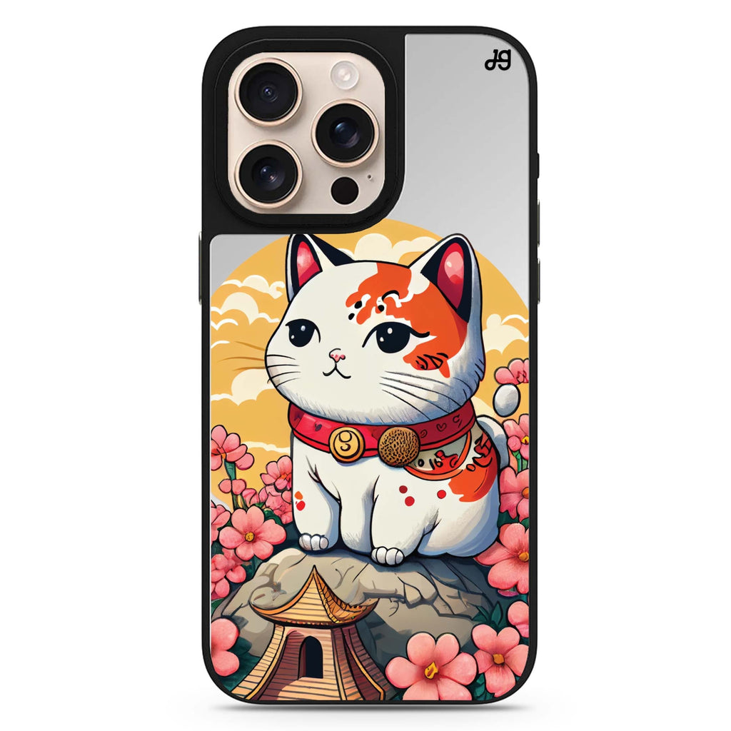 Cat & Flowers 鏡面手機殼