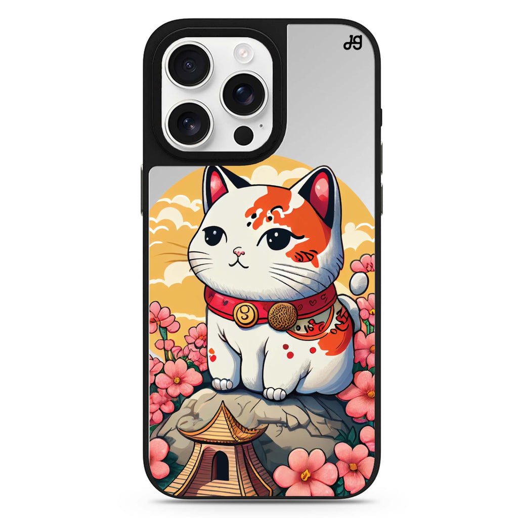 Cat & Flowers 鏡面手機殼