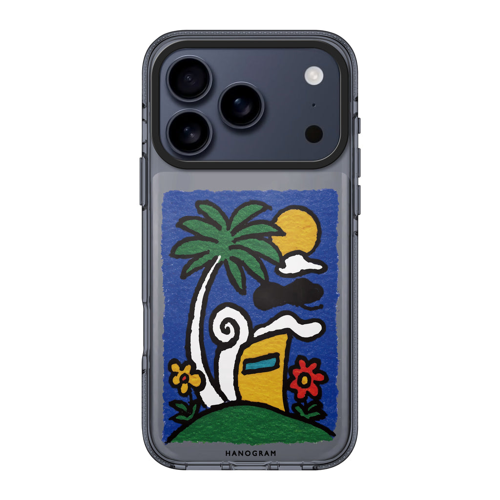Golden Sun Seal iPhone 17 Pro Max MagSafe 水晶透明保護殼 太陽圖案設計 圖1