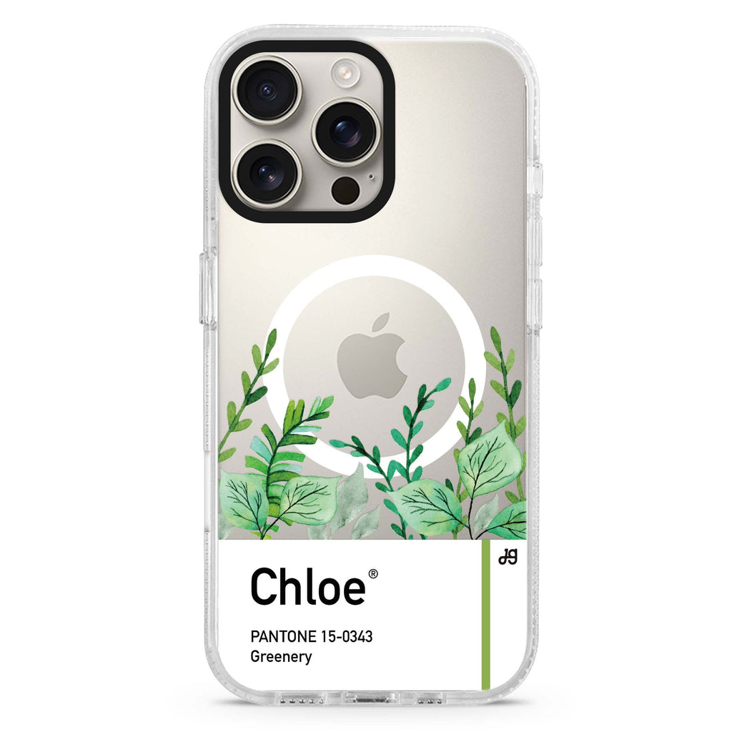 #15-0343 Greenery I Magsafe 兼容水晶透明保護殼