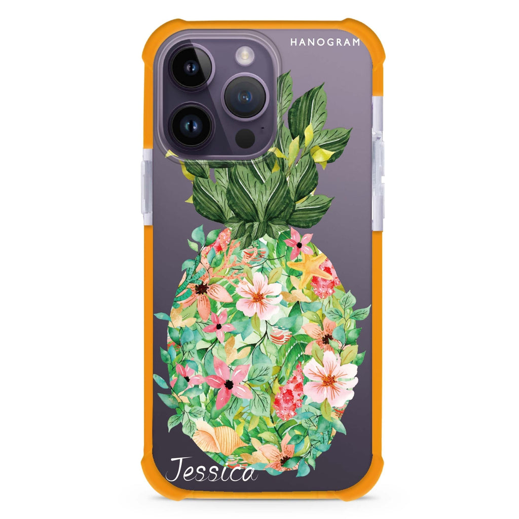 Floral Pineapple 超強防摔保護殼