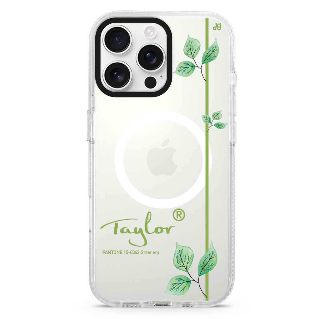 #15-0343 Greenery II Magsafe 兼容水晶透明保護殼